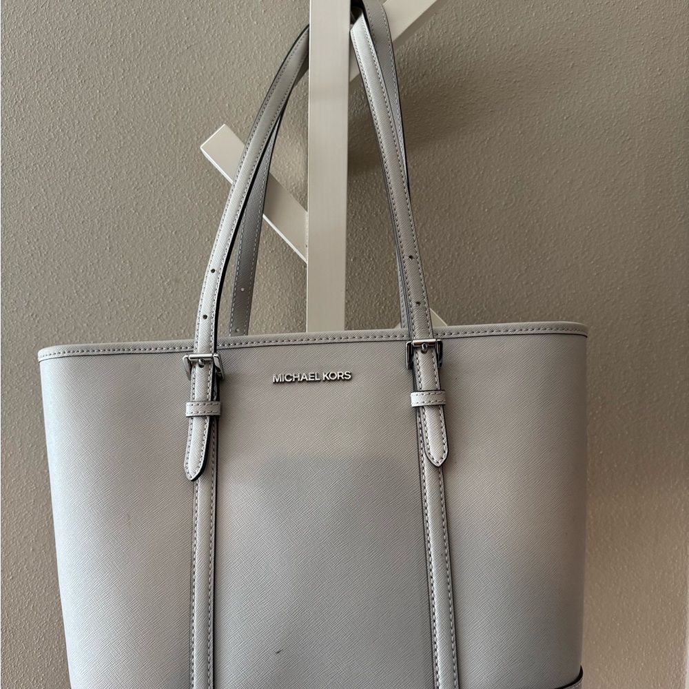 Michael Kors Light Gray Tote Bag